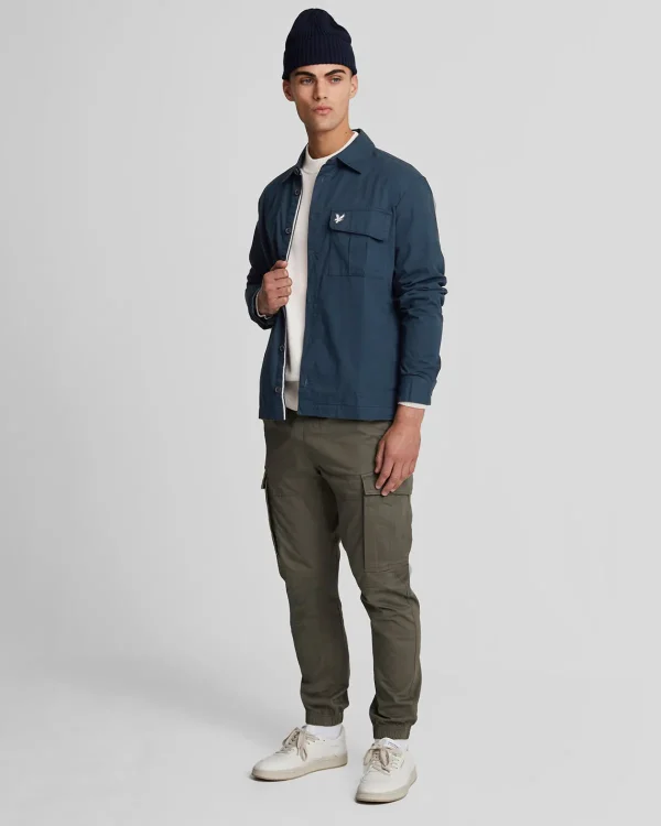 Lyle & Scott Mäntel & Jacken<Premium Überhemd mit plissierten Taschen MidnightNavy