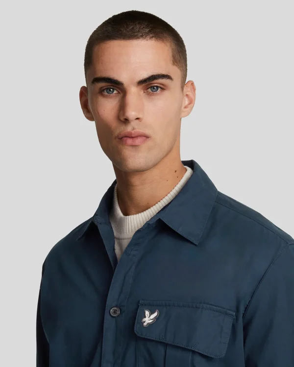 Lyle & Scott Mäntel & Jacken<Premium Überhemd mit plissierten Taschen MidnightNavy