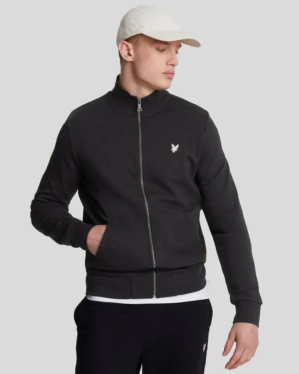 Lyle & Scott Sweatshirts<Premium Diagonalgewebe French Terry Sweatshirt mit Reißverschluss Lacquer