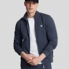 Lyle & Scott Sweatshirts<Premium Diagonalgewebe French Terry Sweatshirt mit Reißverschluss MidnightNavy