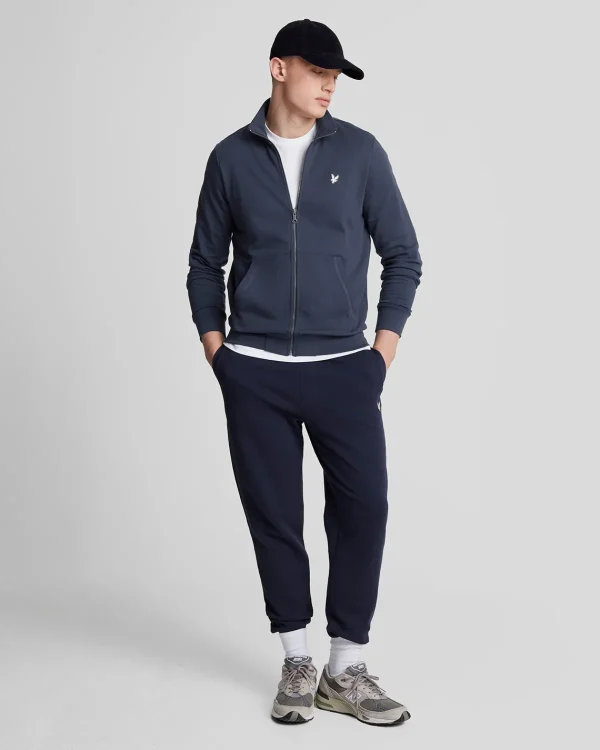 Lyle & Scott Sweatshirts<Premium Diagonalgewebe French Terry Sweatshirt mit Reißverschluss MidnightNavy