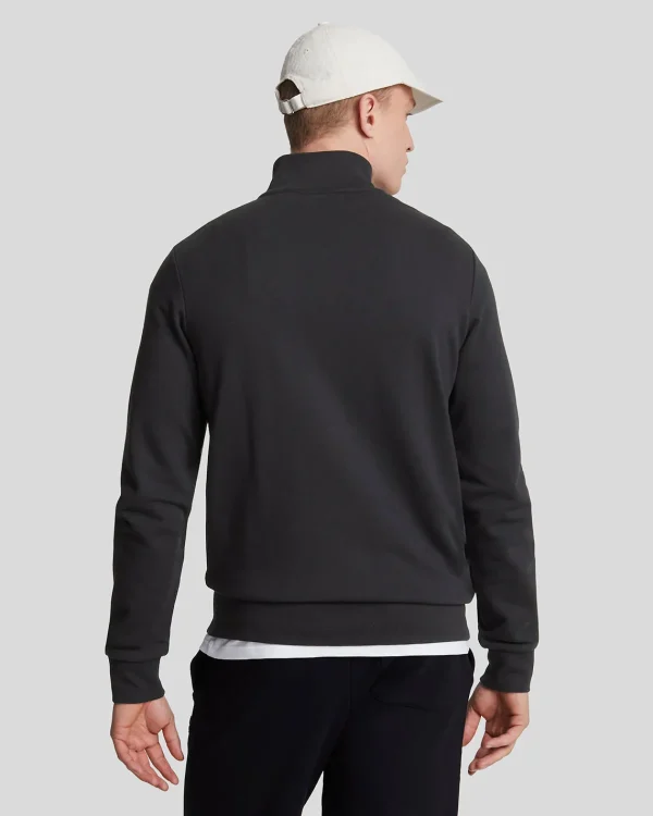 Lyle & Scott Sweatshirts<Premium Diagonalgewebe French Terry Sweatshirt mit Reißverschluss Lacquer