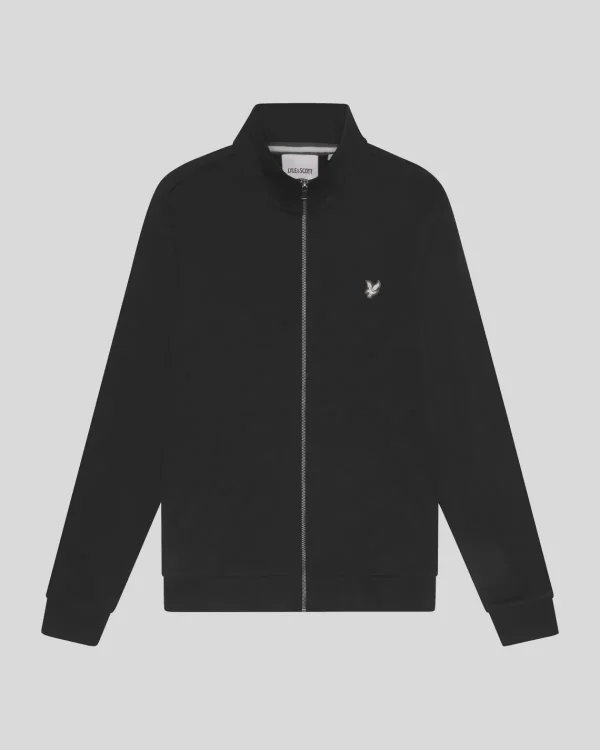 Lyle & Scott Sweatshirts<Premium Diagonalgewebe French Terry Sweatshirt mit Reißverschluss Lacquer