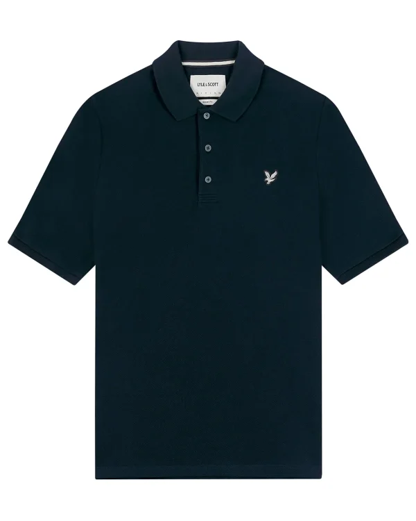 Lyle & Scott Polohemden<Premium Flatback Pique Poloshirt Mitternachtsmarine