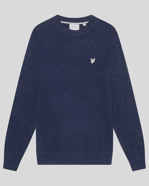 Lyle & Scott Reframed | Pullover & Strickwaren<Premium Kaschmir-Mischung Rundhals-Pullover MidnightNavy