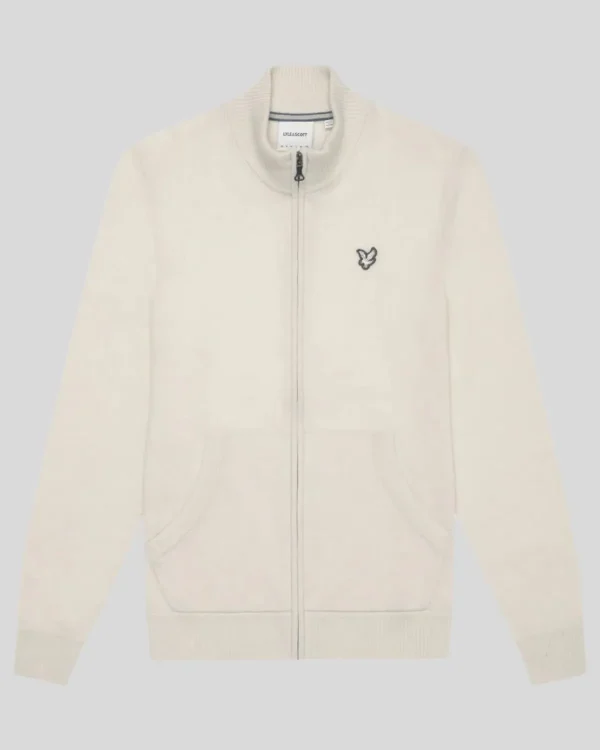Lyle & Scott Reframed<Premium Kaschmir-Mischung Zip Through Pullover DiscoveryKhaki
