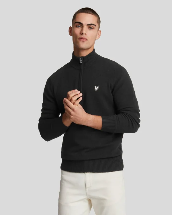 Lyle & Scott Reframed | Pullover & Strickwaren<Premium Lambswool 1/4 Zip Pullover Lacquer