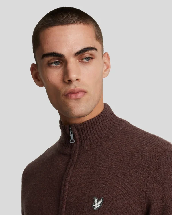 Lyle & Scott Reframed<Premium Lambswool 1/4 Zip Pullover RubberRed