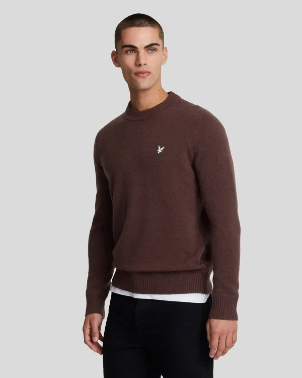 Lyle & Scott Reframed<Premium Lambswool Rundhalsausschnitt Pullover RubberRed