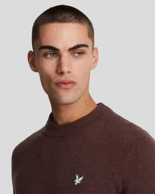 Lyle & Scott Reframed<Premium Lambswool Rundhalsausschnitt Pullover RubberRed