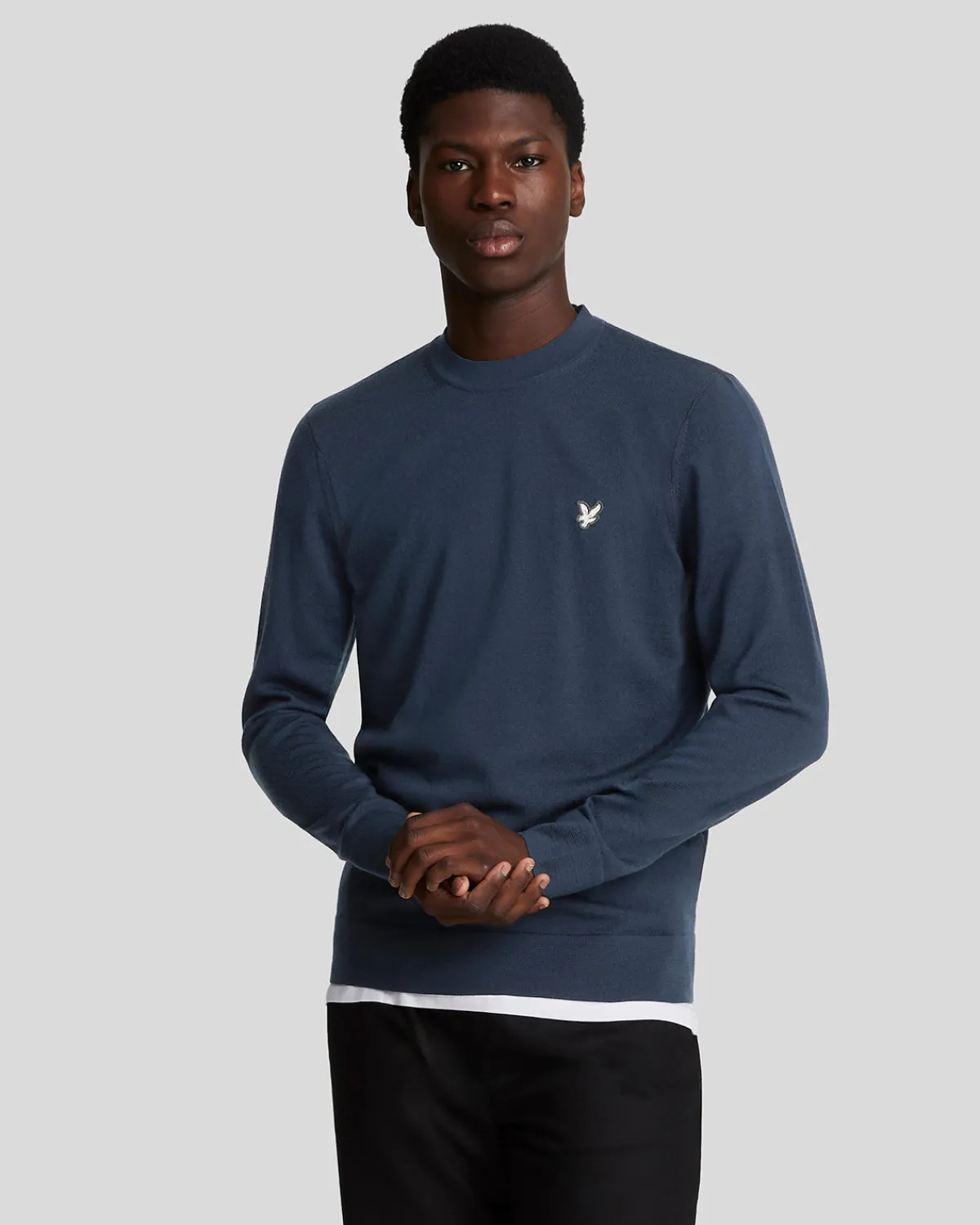 premium_merino_rundhalspullover_0-2.webp Lyle & Scott Reframed | Pullover & Strickwaren<Premium Merino Rundhals-Pullover MidnightNavy