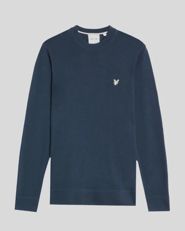 Lyle & Scott Reframed | Pullover & Strickwaren<Premium Merino Rundhals-Pullover MidnightNavy