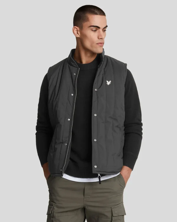 Lyle & Scott Reframed | Mäntel & Jacken<Premium Steppweste mit Wendefunktion Lacquer