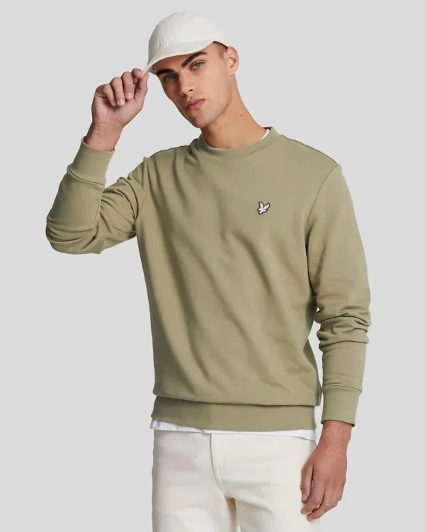 Lyle & Scott Sweatshirts<Premium Sweatshirt mit Rundhalsausschnitt aus French Terry in Diagonalbindung Woolwich