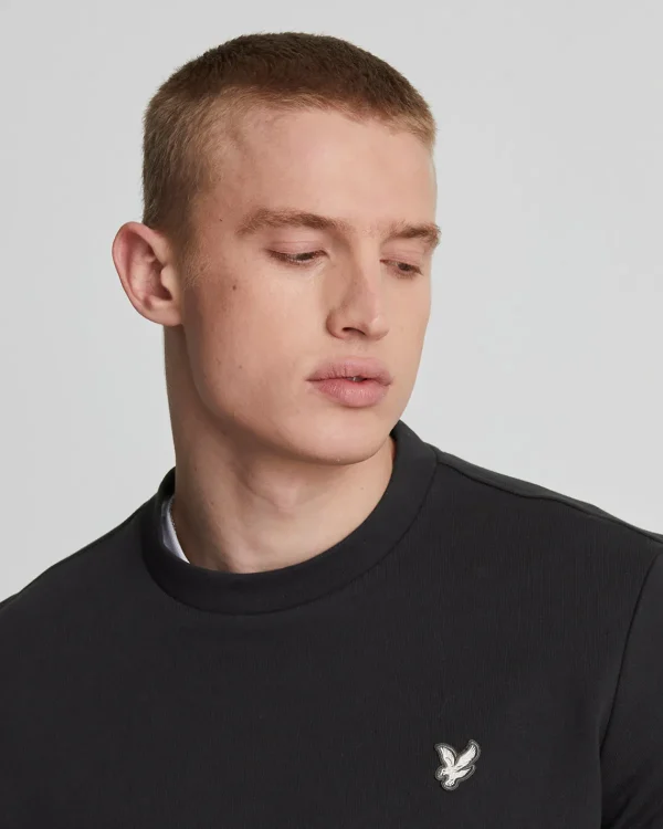 Lyle & Scott Reframed | Sweatshirts<Premium Sweatshirt mit Rundhalsausschnitt aus French Terry in Diagonalbindung Lacquer