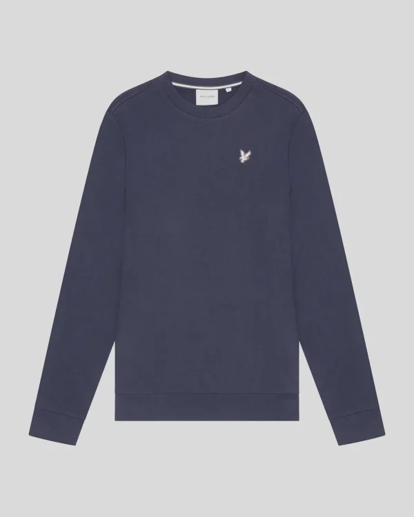 Lyle & Scott Reframed | Sweatshirts<Premium Sweatshirt mit Rundhalsausschnitt aus French Terry in Diagonalbindung MidnightNavy