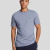 Lyle & Scott Reframed | T-shirts<Premium T-Shirt mit Rundhalsausschnitt aus Baumwolle FactoryBlue
