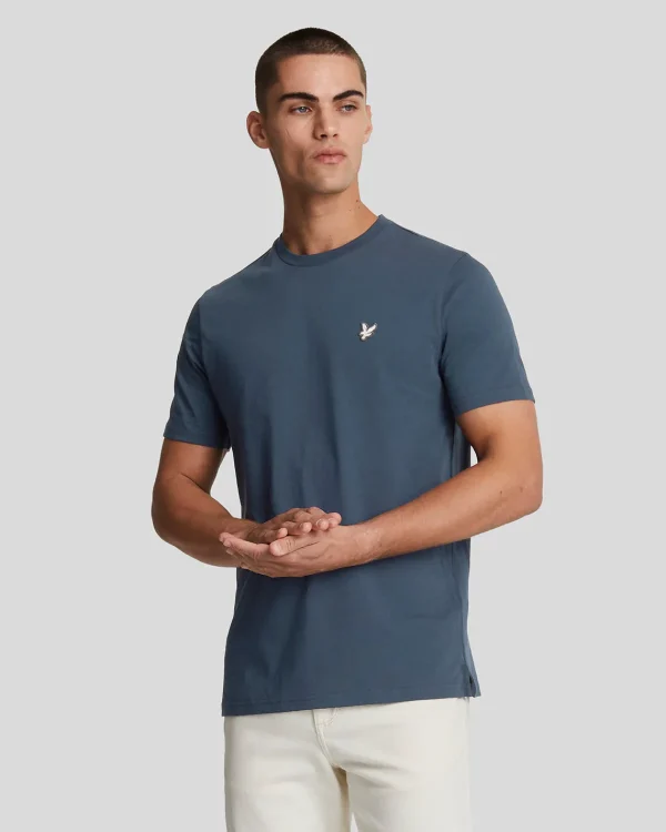 Lyle & Scott Reframed | T-shirts<Premium T-Shirt mit Rundhalsausschnitt aus Baumwolle MidnightNavy