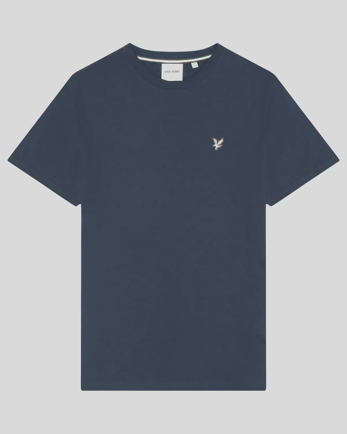premium_tshirt_mit_rundhalsausschnitt_aus_baumwolle_4-3.webp Lyle & Scott Reframed | T-shirts<Premium T-Shirt mit Rundhalsausschnitt aus Baumwolle MidnightNavy