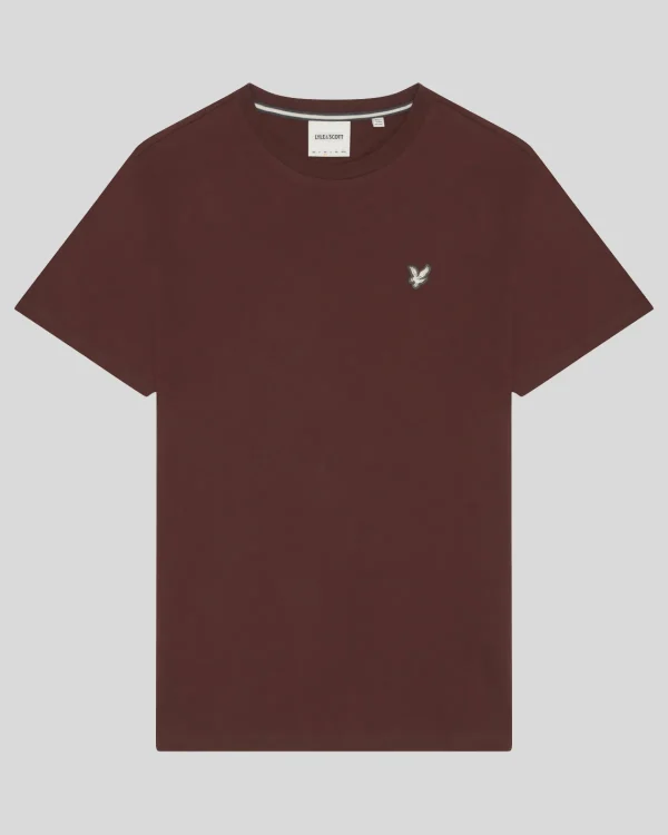 Lyle & Scott Reframed | T-shirts<Premium T-Shirt mit Rundhalsausschnitt aus Baumwolle RubberRed
