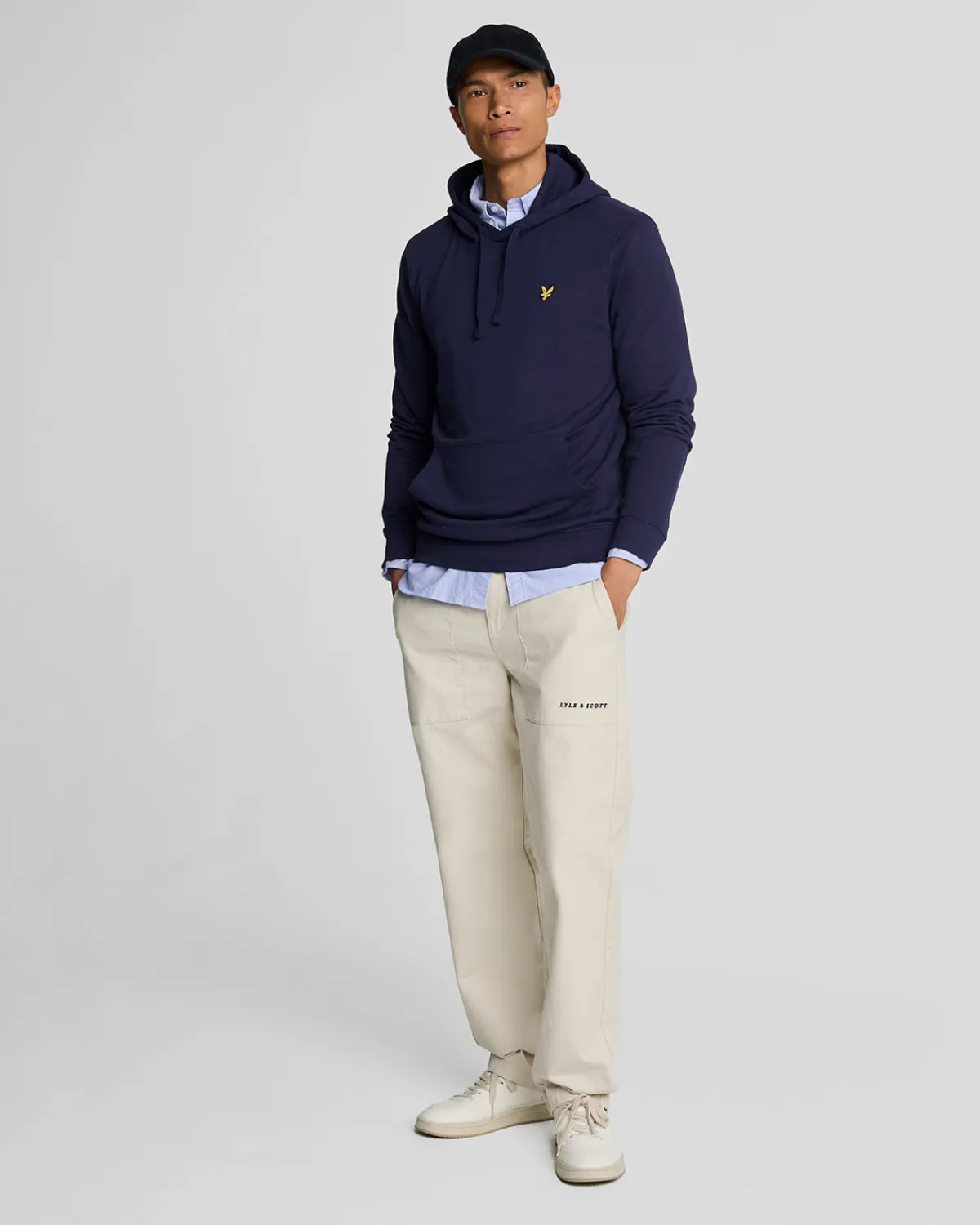 pullover_hoodie_1-1.webp Lyle & Scott Grundlegendes | Kapuzenpullover<Pullover Hoodie Marine