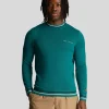 Lyle & Scott Drehbuchsticke<Pullover mit Rundhalsausschnitt Gerichtsgrün