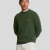 Lyle & Scott Vermächtnis | Pullover & Strickwaren<Pullover mit Rundhalsausschnitt aus Lambswool-Mischung DarkGreenMarl