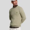 Lyle & Scott Pullover & Strickwaren<Pullover mit Rundhalsausschnitt aus Lambswool-Mischung SageUniformMarl