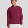 Lyle & Scott Pullover & Strickwaren<Pullover mit Rundhalsausschnitt aus Lambswool-Mischung RichBurgundyMarl