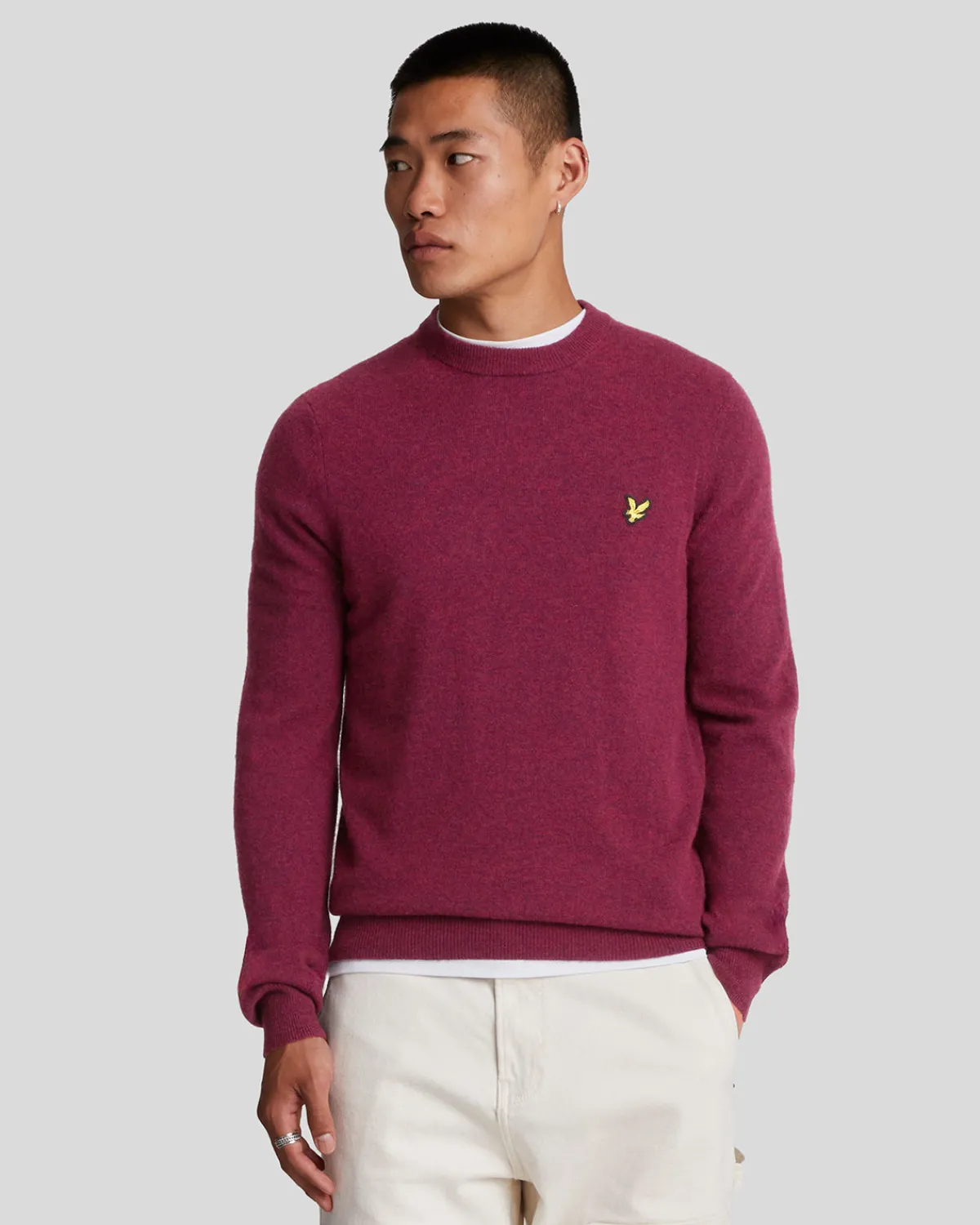 pullover_mit_rundhalsausschnitt_aus_lambswoolmischung_0-7.webp Lyle & Scott Pullover & Strickwaren<Pullover mit Rundhalsausschnitt aus Lambswool-Mischung RichBurgundyMarl