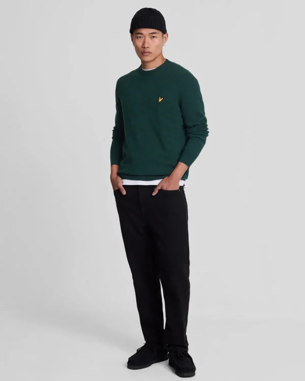 Lyle & Scott Pullover & Strickwaren<Pullover mit Rundhalsausschnitt aus Lambswool-Mischung ArgyleTealMarl