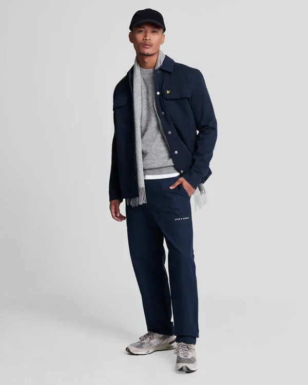 Lyle & Scott Pullover & Strickwaren<Pullover mit Rundhalsausschnitt aus Lambswool-Mischung MidGreyMarl