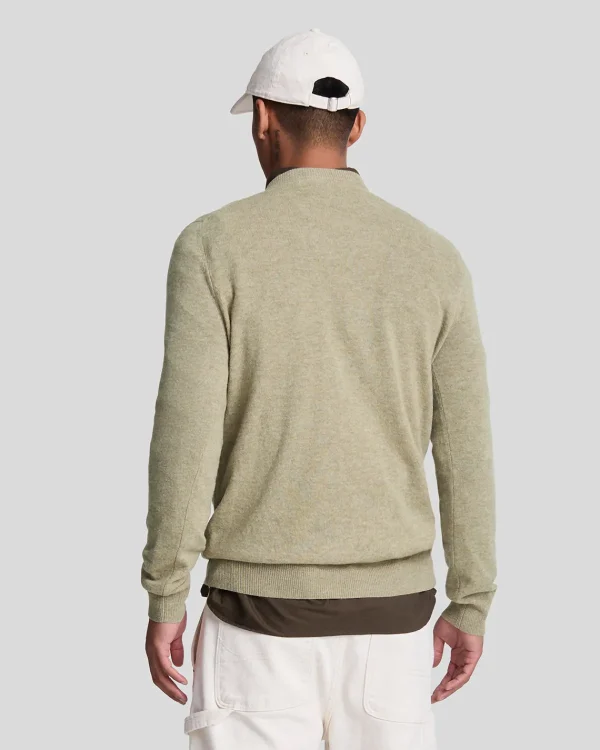 Lyle & Scott Pullover & Strickwaren<Pullover mit Rundhalsausschnitt aus Lambswool-Mischung SageUniformMarl