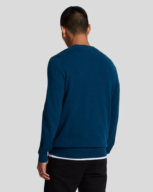 Lyle & Scott Vermächtnis | Pullover & Strickwaren<Pullover mit Rundhalsausschnitt aus Lambswool-Mischung ApresNavyMarl