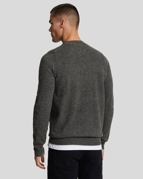 Lyle & Scott Pullover & Strickwaren<Pullover mit Rundhalsausschnitt aus Lambswool-Mischung GunmetalMarl