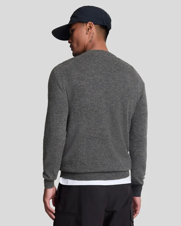 Lyle & Scott Pullover & Strickwaren<Pullover mit Rundhalsausschnitt aus Lambswool-Mischung CharcoalMarl