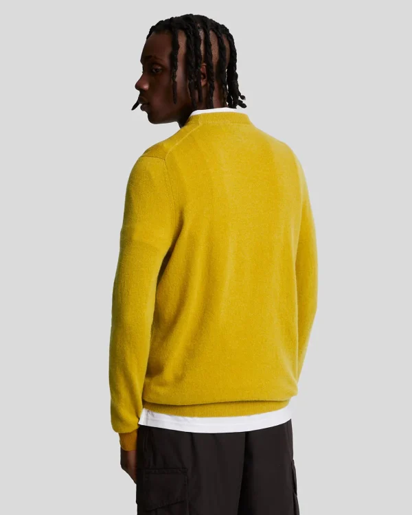 Lyle & Scott Pullover & Strickwaren<Pullover mit Rundhalsausschnitt aus Lambswool-Mischung EllanessGoldMarl