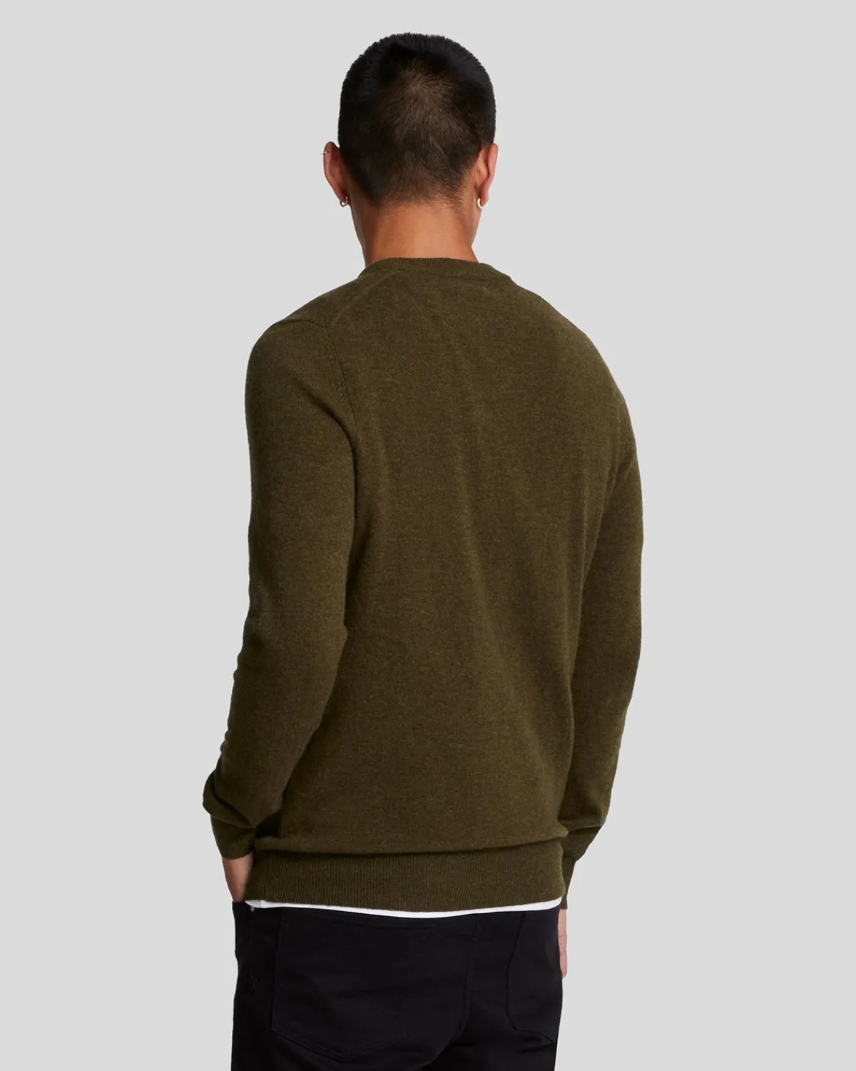 pullover_mit_rundhalsausschnitt_aus_lambswoolmischung_2-9.webp Lyle & Scott Pullover & Strickwaren<Pullover mit Rundhalsausschnitt aus Lambswool-Mischung OliveMarl
