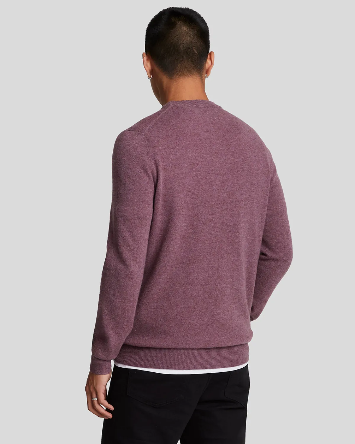 pullover_mit_rundhalsausschnitt_aus_lambswoolmischung_2.webp Lyle & Scott Vermächtnis | Pullover & Strickwaren<Pullover mit Rundhalsausschnitt aus Lambswool-Mischung HighlandMauveMarl