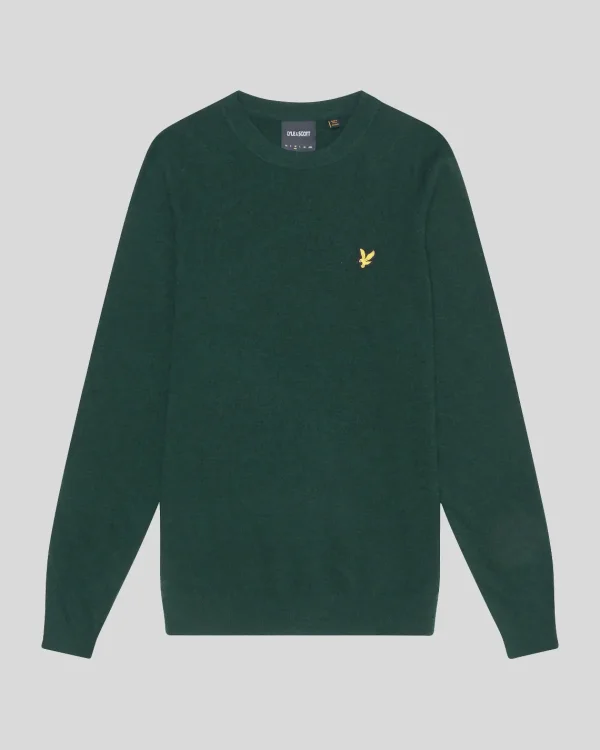 Lyle & Scott Pullover & Strickwaren<Pullover mit Rundhalsausschnitt aus Lambswool-Mischung ArgyleTealMarl