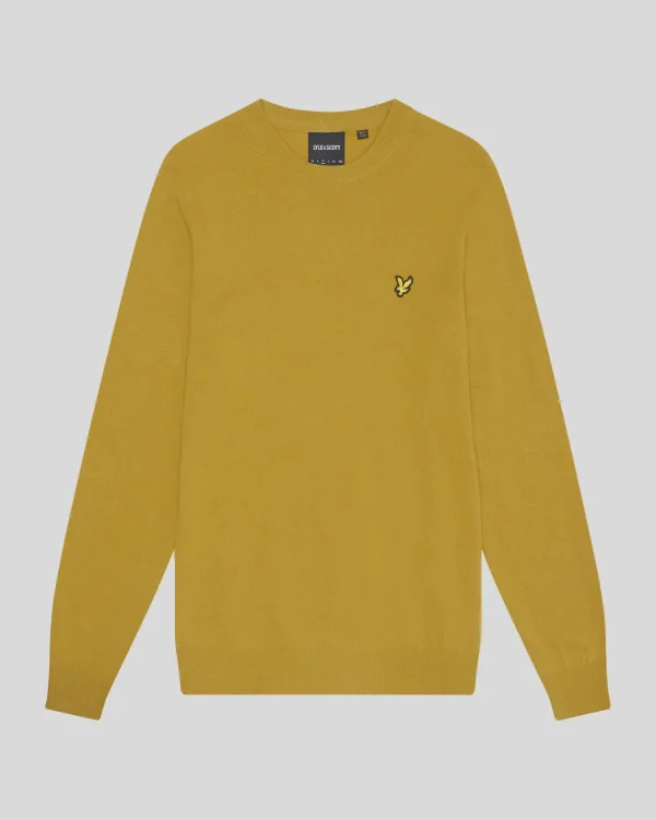 Lyle & Scott Pullover & Strickwaren<Pullover mit Rundhalsausschnitt aus Lambswool-Mischung EllanessGoldMarl