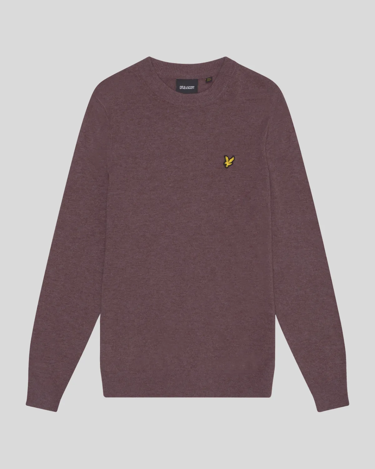 pullover_mit_rundhalsausschnitt_aus_lambswoolmischung_4.webp Lyle & Scott Vermächtnis | Pullover & Strickwaren<Pullover mit Rundhalsausschnitt aus Lambswool-Mischung HighlandMauveMarl