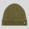 Lyle & Scott Kopfbedeckungen<Racked Rib Beanie Olive