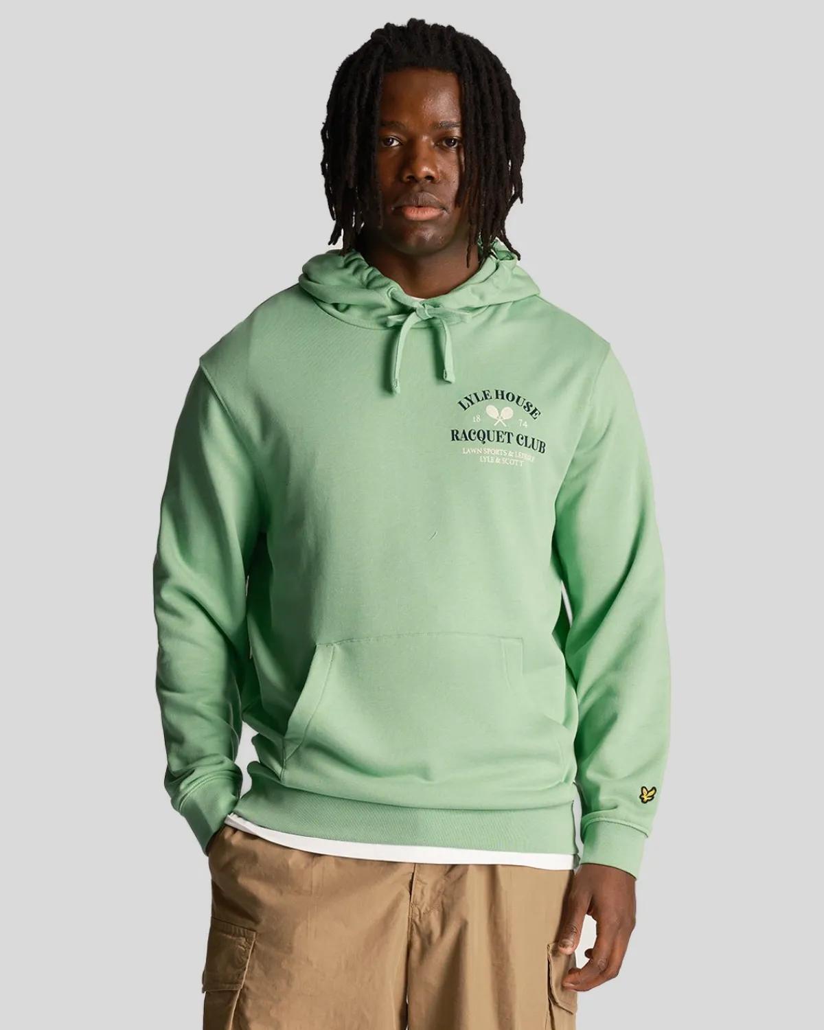 racquet_club_grafik_hoodie_0.webp Lyle & Scott Kapuzenpullover<Racquet Club Grafik Hoodie Rasengrün