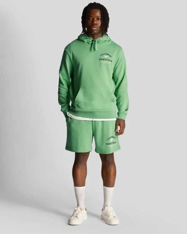 Lyle & Scott Kurze Hosen<Racquet Club Grafik Sweat Shorts Rasengrün