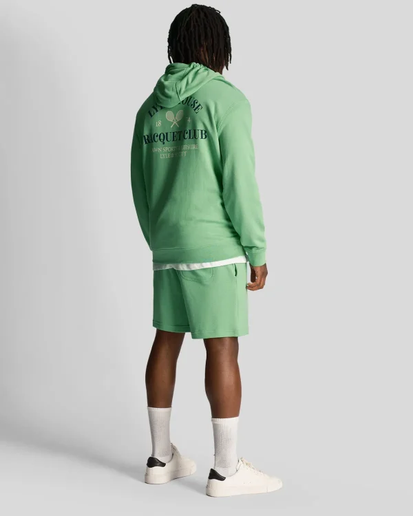 Lyle & Scott Kurze Hosen<Racquet Club Grafik Sweat Shorts Rasengrün