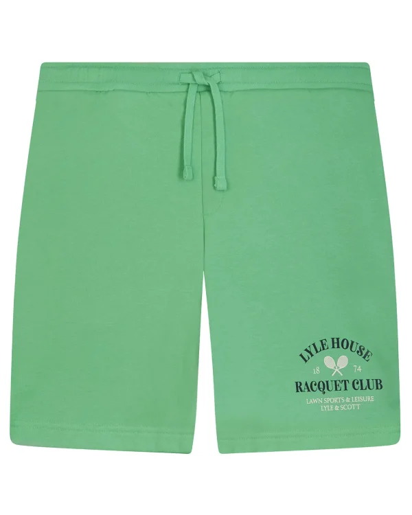 Lyle & Scott Kurze Hosen<Racquet Club Grafik Sweat Shorts Rasengrün