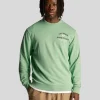 Lyle & Scott Sweatshirts<Racquet Club Grafik Sweatshirt Rasengrün