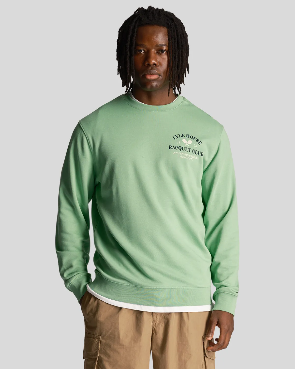 racquet_club_grafik_sweatshirt_0-1.webp Lyle & Scott Sweatshirts<Racquet Club Grafik Sweatshirt Rasengrün