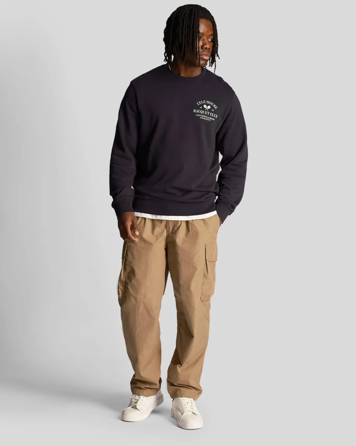 racquet_club_grafik_sweatshirt_1.webp Lyle & Scott Sweatshirts<Racquet Club Grafik Sweatshirt DunkleMarine